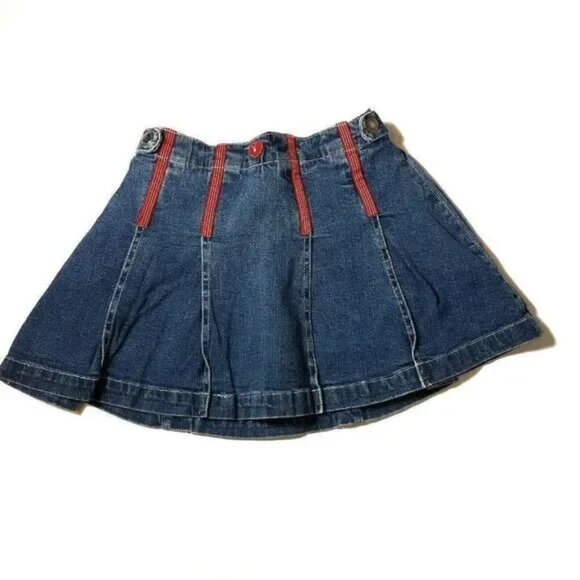 Mixed Brands Denim Skort Dress Size 6 Blue Liz Claiborne Kensie Toffee Apple - Picture 2 of 14